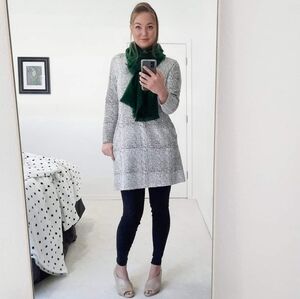 💚Black & White Organic Cotton Dress *Fair Trade